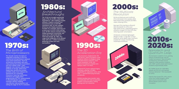 Evolución de la computadora a través de las décadas