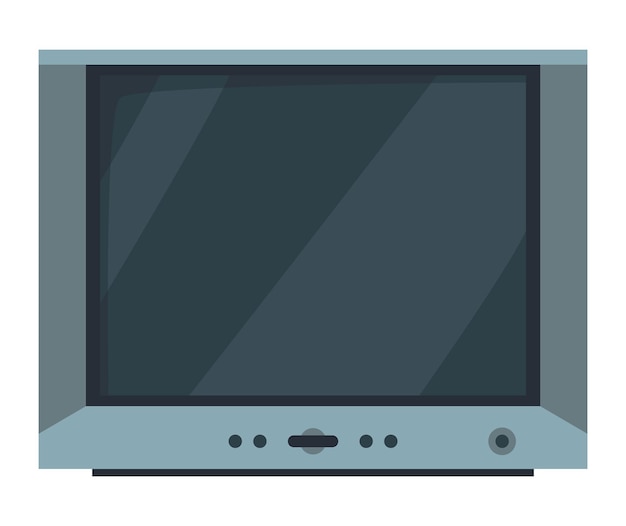 Evolución de la televisión Sistema de comunicación receptor antiguo o retro Historia concepto de tecnología icono de televisión de dibujos animados Ilustración vectorial aislada