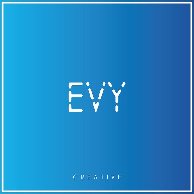 EVY Premium Vector último diseño de logotipo diseño creativo de logotipo vector ilustración monograma de logotipo mínimo