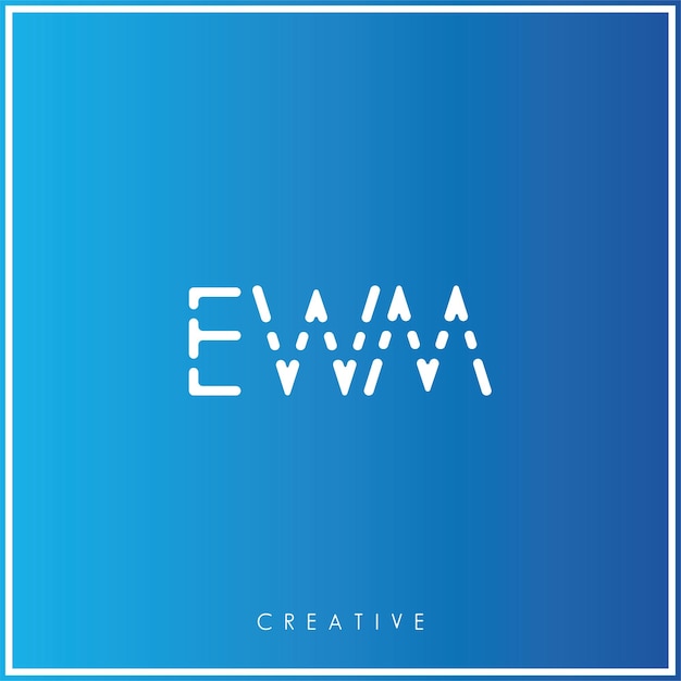 EWM Premium Vector último diseño de logotipo Diseño creativo de logotipo Ilustración vectorial Logotipo mínimo Monograma