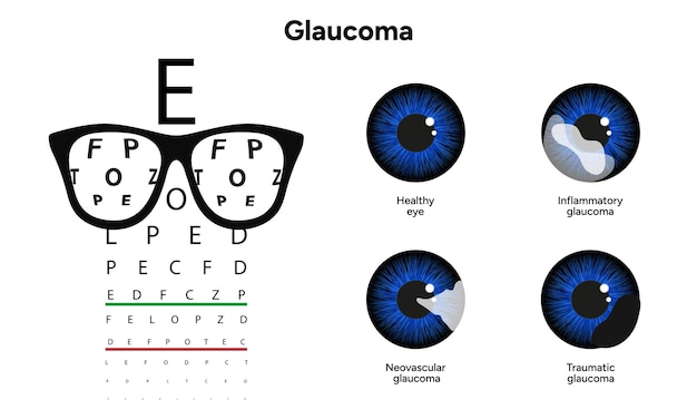 Examen oftalmológico de los ojos Glaucoma inflamatorio Glaucoma neovascular Glaucoma traumático