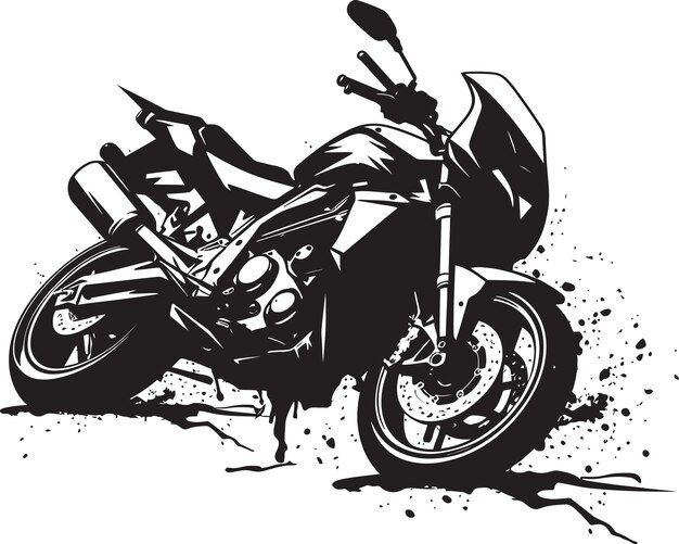 Examinando las ruinas de una motocicleta destruida por un accidente