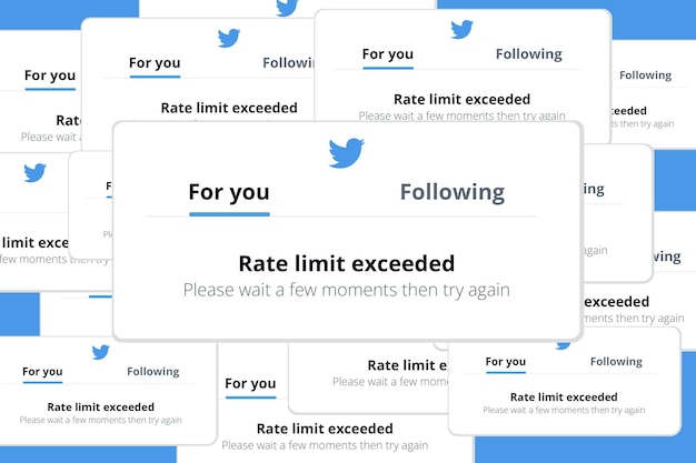 Se excedió el límite de velocidad de Twitter
