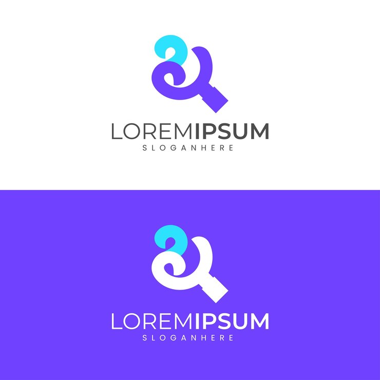 Vector excelente diseño de logotipo de búsqueda minimalista moderno con logotipo de letra k