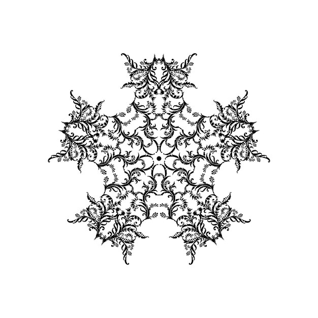 exclusivo diseño vectorial de mandala negro diseñador de decoración