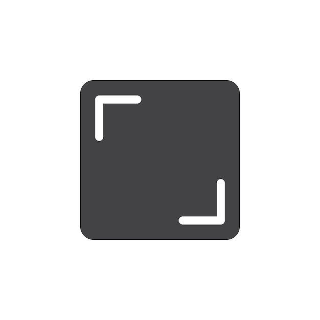 Expandir el icono Marca de símbolo en estilo llenado