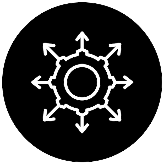 La expansión del diseño vectorial hace eco del estilo del icono