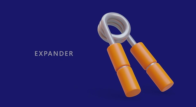 Expansor realista Equipo deportivo para fortalecer los músculos de la mano.