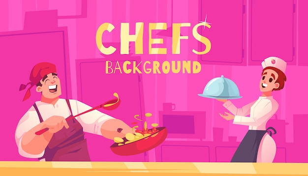 Experiencia de los cocineros en el diseño plano