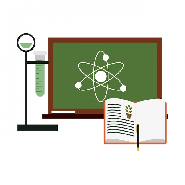 Vector experimentos científicos e investigación.