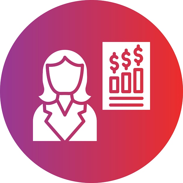Experto en diseño vectorial Estilo de icono femenino