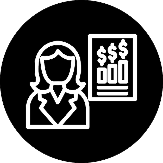 Experto en diseño vectorial Estilo de icono femenino
