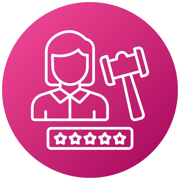 Experto en diseño vectorial Estilo de icono femenino