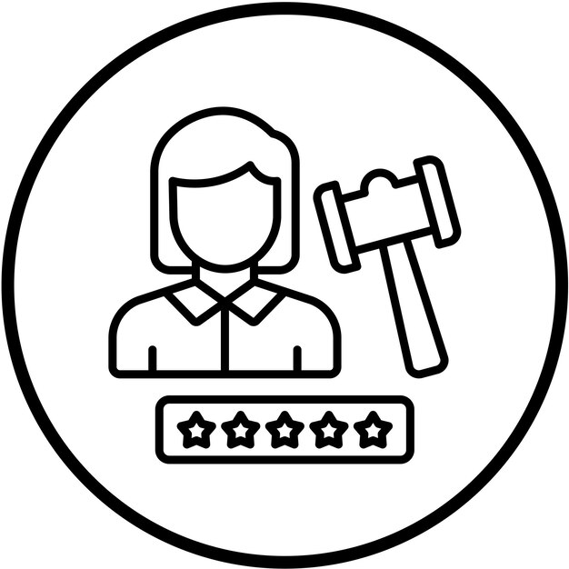 Experto en diseño vectorial Estilo de icono femenino