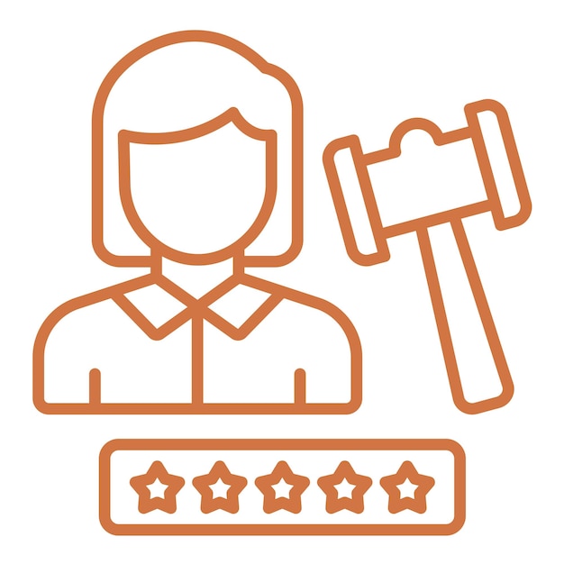 Experto en diseño vectorial Estilo de icono femenino