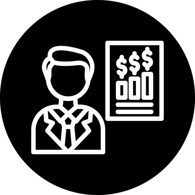 Experto en diseño vectorial Estilo de icono masculino