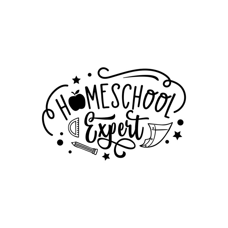 Vector experto en educación en el hogar cita letras de tipografía para el diseño de camisetas