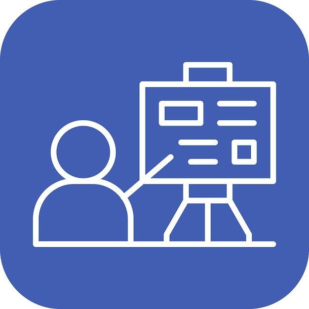 Explicación de la imagen vectorial del icono Se puede utilizar para el periodismo