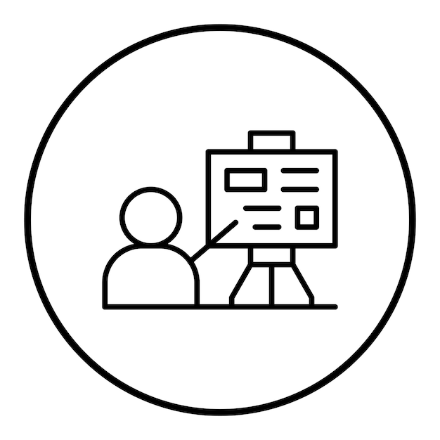 Explicación de la imagen vectorial del icono Se puede utilizar para el periodismo