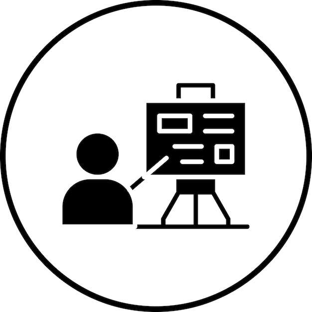 Explicación de la imagen vectorial del icono Se puede utilizar para el periodismo