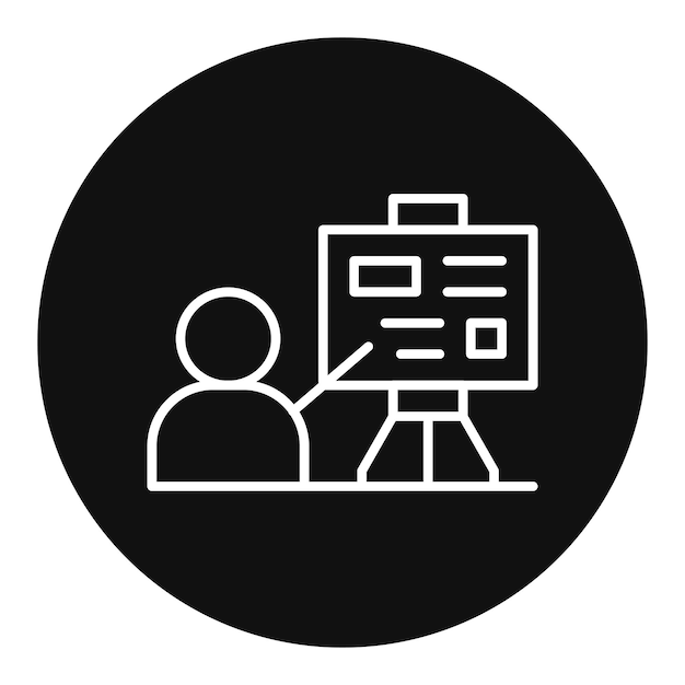 Explicación de la imagen vectorial del icono Se puede utilizar para el periodismo