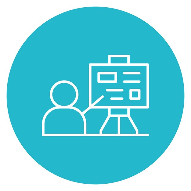 Explicación de la imagen vectorial del icono Se puede utilizar para el periodismo