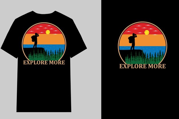 Explora más diseño de camiseta paisaje retro vintage