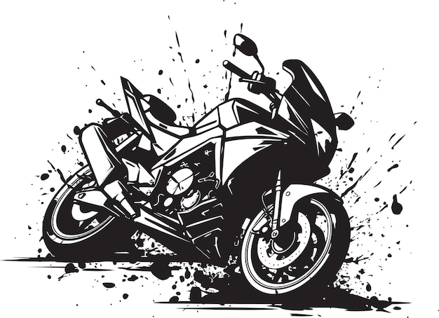 Explorando las ruinas de una motocicleta dañada por un accidente