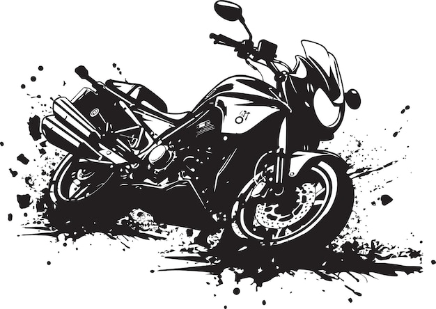 Explorando las ruinas de una motocicleta dañada por un accidente