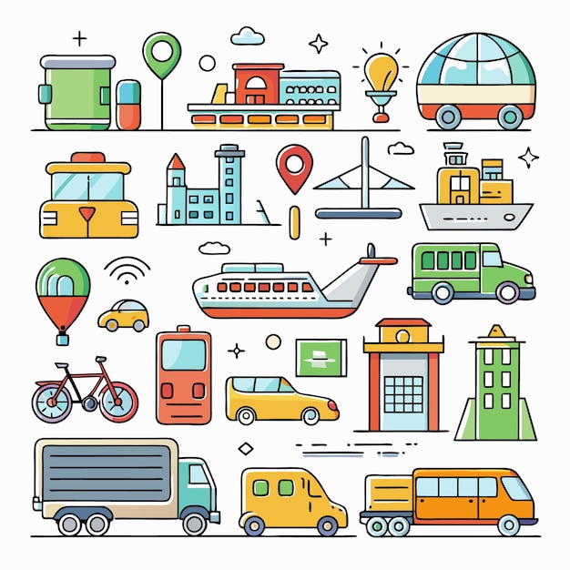 Explorando varios tipos de vehículos Guía ilustrada del transporte moderno