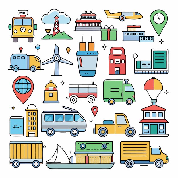 Explorando varios tipos de vehículos Guía ilustrada del transporte moderno