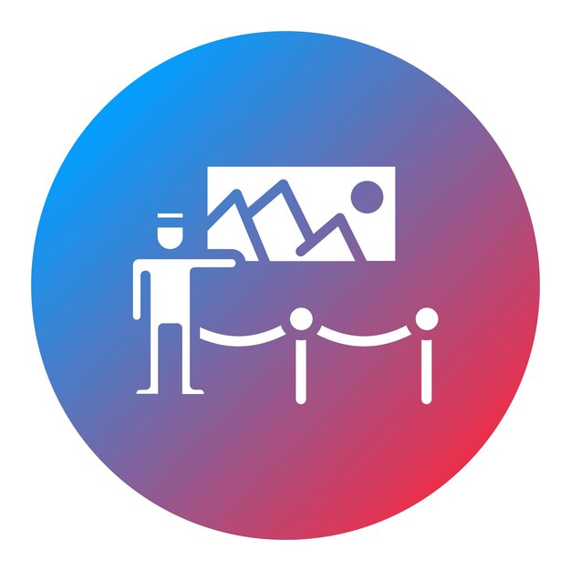 Explorar la imagen vectorial del icono del museo Se puede utilizar para Museo