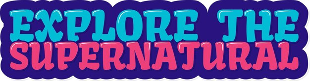 Explore el diseño vectorial de letras estéticas sobrenaturales