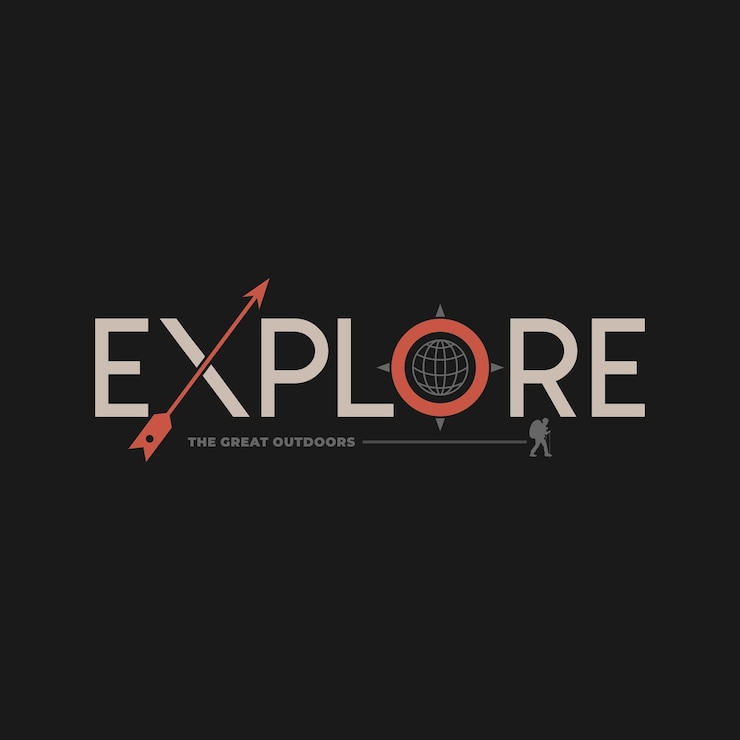 Vector explore la tipografía de diseño de camisetas vintage al aire libre