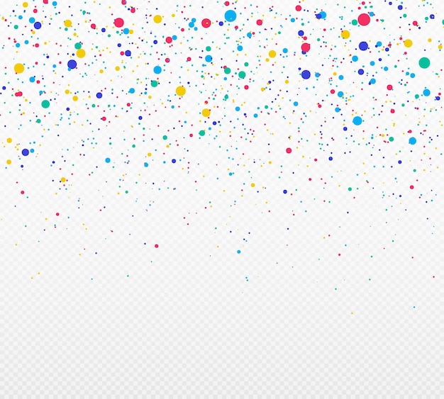 Explosión abstracta de confeti Serpentina de color de lunares caóticos aleatorios