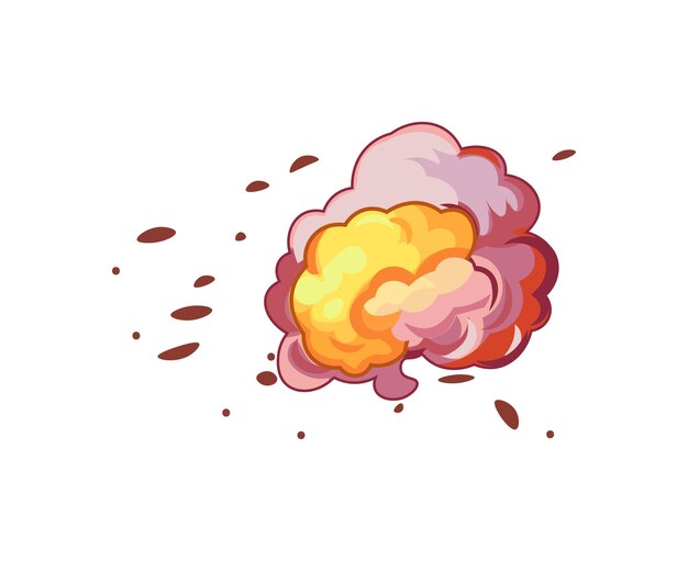 Explosión de colorido conjunto la energía irradia de esta ilustración de dibujos animados explosiva