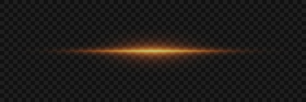 Explosión dorada de luz con chispas línea brillante abstracta polvo mágico aislado