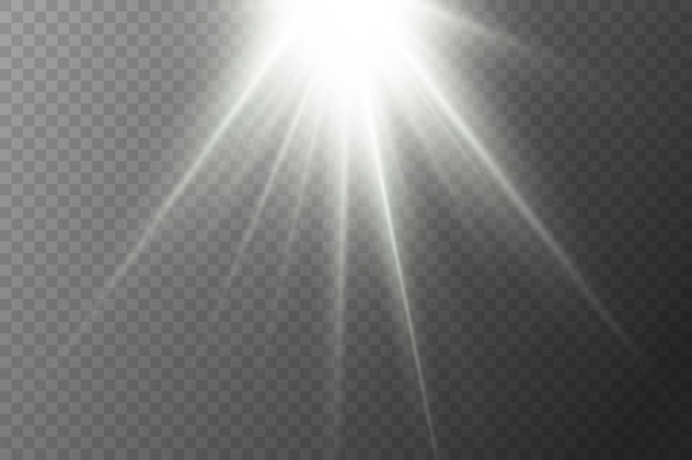 Explosión de efecto de luz estelar y llamarada