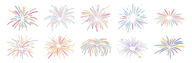 Explosión de fuegos artificiales petardo festivo