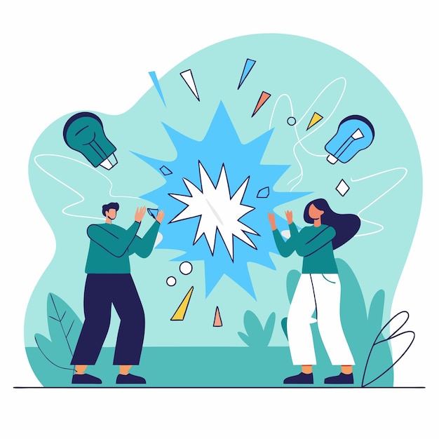 Explosión de ideas creativas