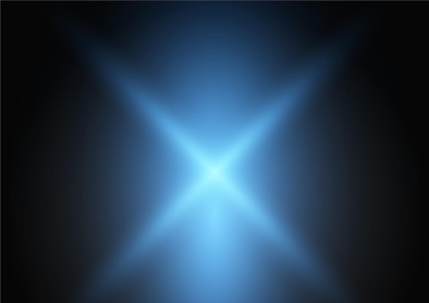 Explosión de luz azul