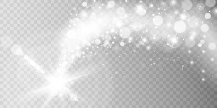 Vector explosión de luz blanca brillante con transparente