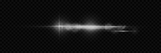 Explosión de luz con chispas y líneas Abstracto polvo mágico brillante aislado en un fondo transparente
