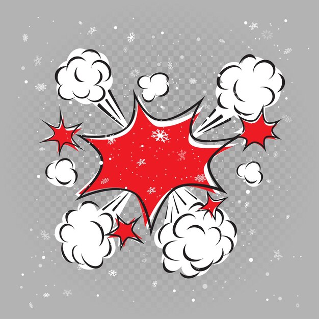 Explosión de nieve de invierno