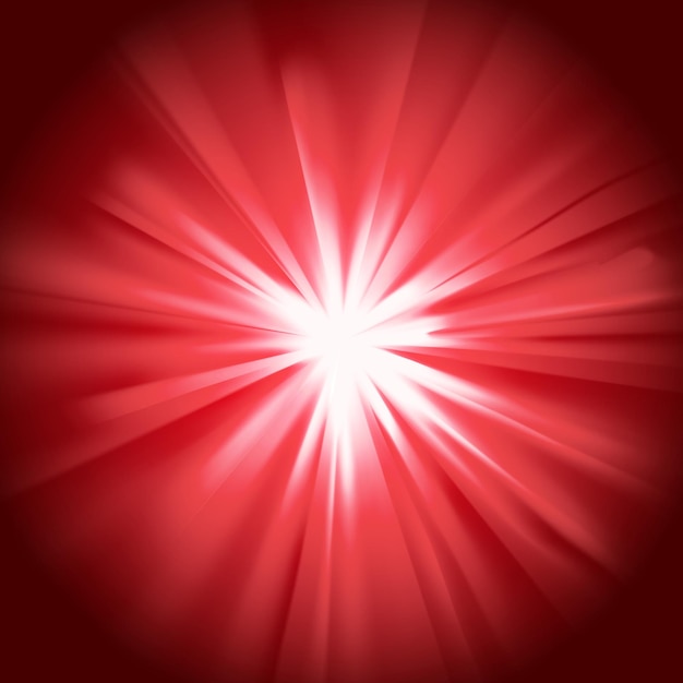 Una explosión roja brillante