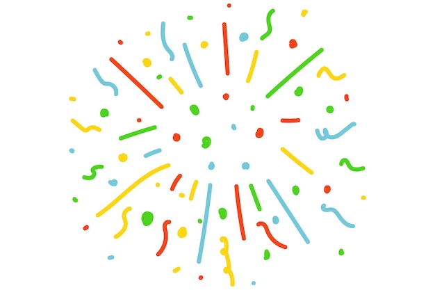 Explosivo popper de fiesta Cracker con confeti colorido Icono de petardo festivo Popping confeti de cinta Cracker para celebrar el cumpleaños de Navidad Ilustración vectorial aislada sobre fondo blanco