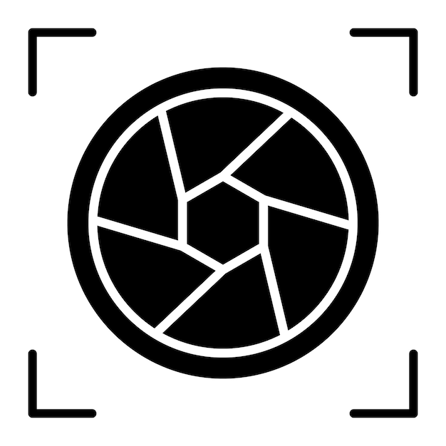 Exposición de la cámara Glyph Ilustración en negro sólido