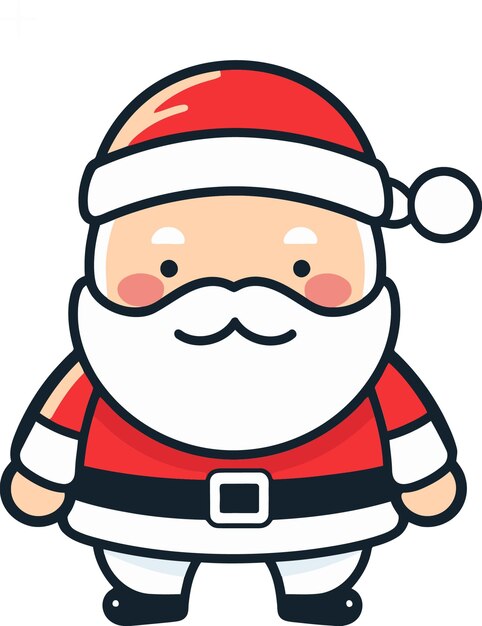 Exposición navideña de Santa Claus Vector El surtido de invierno de Santa Claus