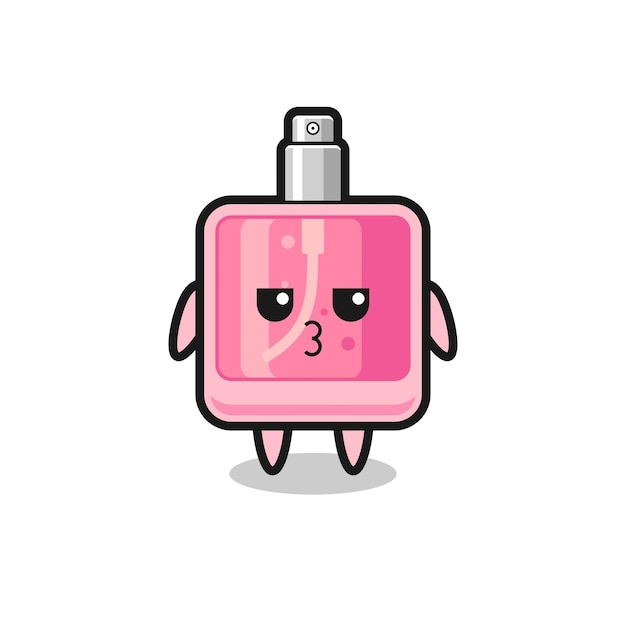 La expresión aburrida de los lindos personajes de perfume.