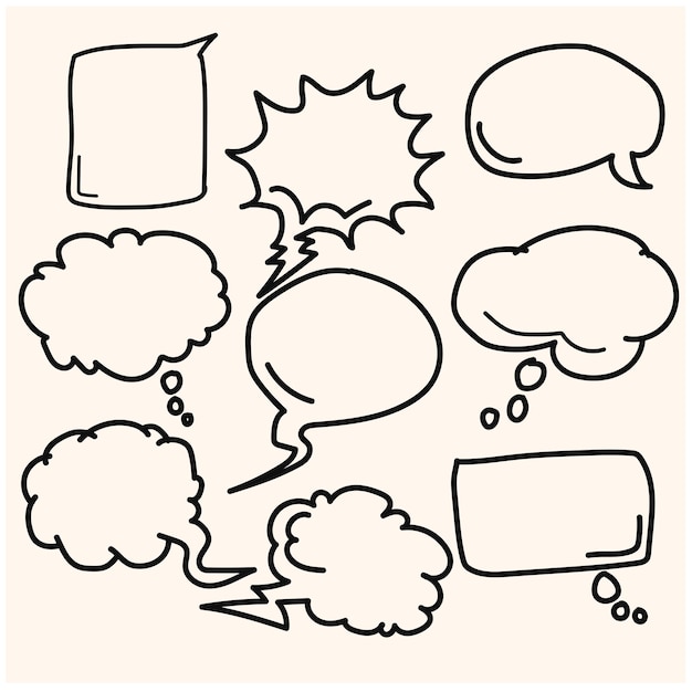 expresión de dibujos animados signo doodle curva flechas direccionales efectos de emoticon elementos de diseño dibujos